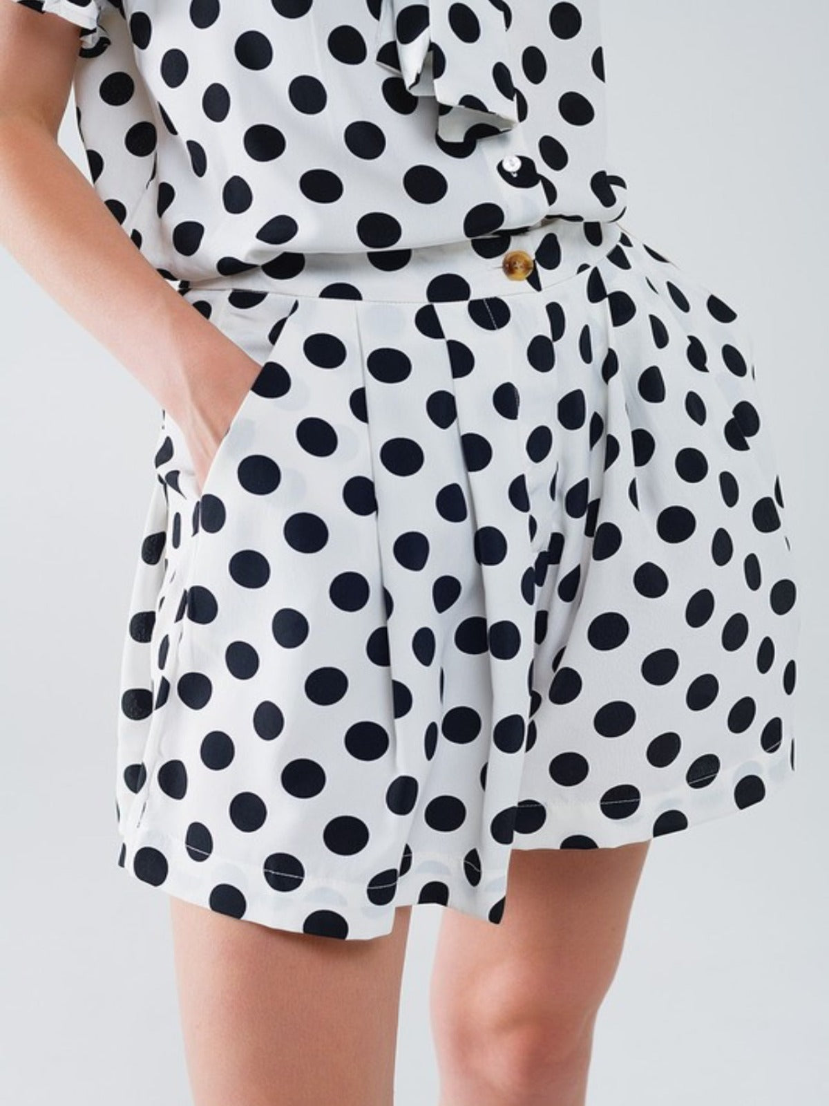 The Polka Dot Pleated Short