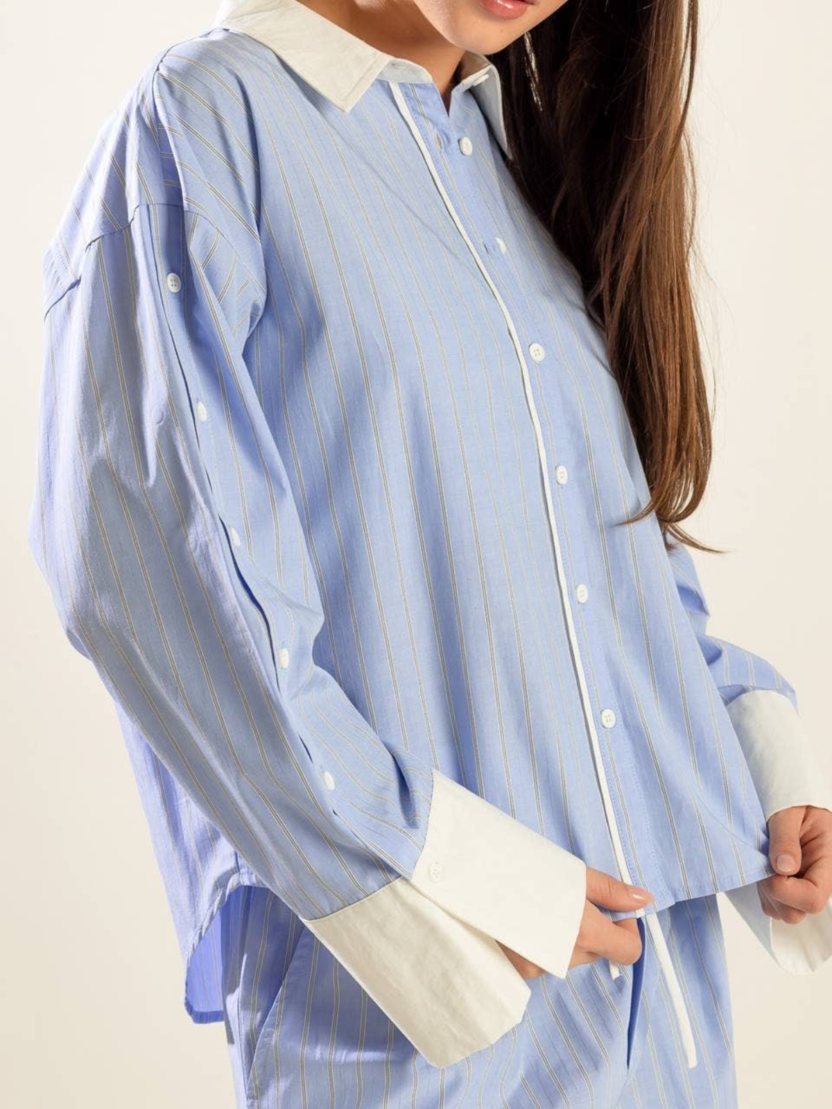 Skybound Striped Blouse