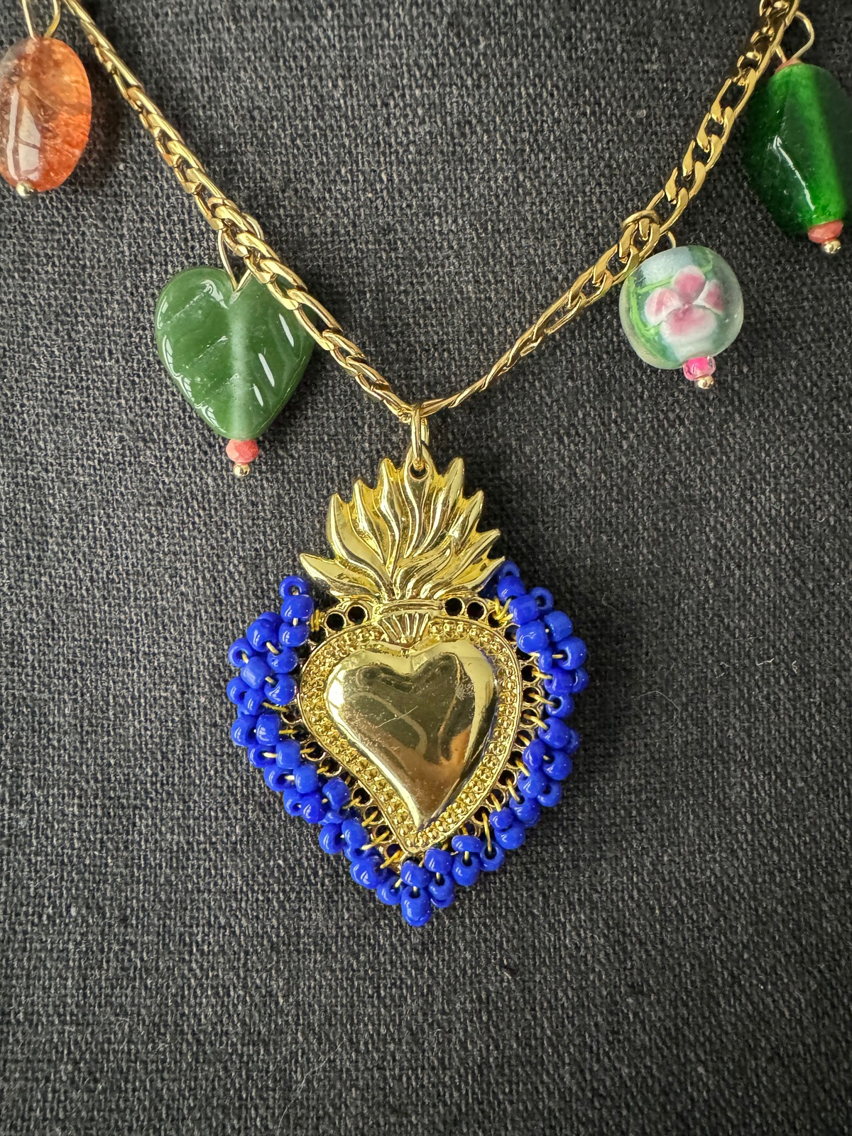 Sacred Heart Vintage Necklace